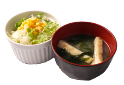 お味噌汁・サラダ